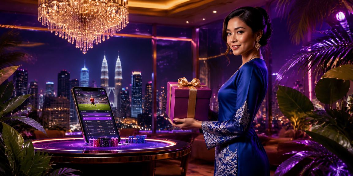 Pemain loteri di Petaling Jaya dengan tema tradisional baju kurung